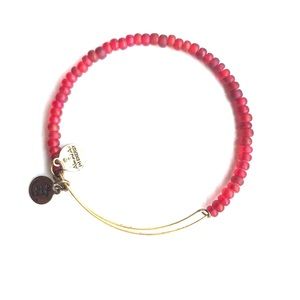 Alex & Ani Pink Beaded Bangle